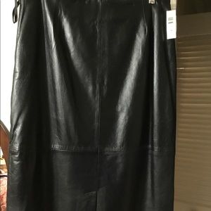 Excelled Leather Skirt